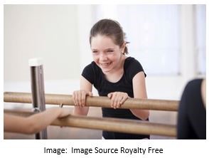 A young girl at the bar