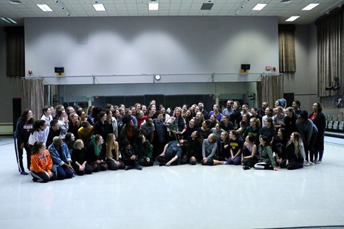 Group photo from Stevie Oakes' award presentation